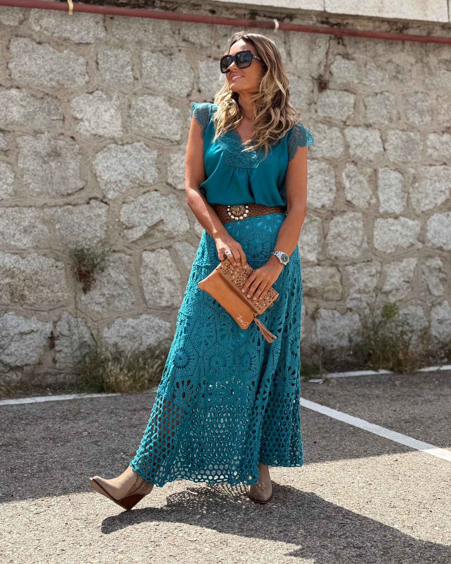 FALDA CROCHET BOHEMIA