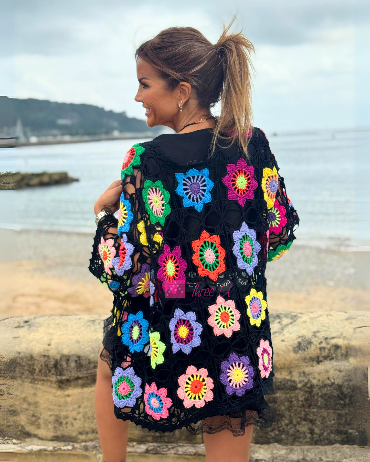 HECHO A MANO-KIMONO FLOWER