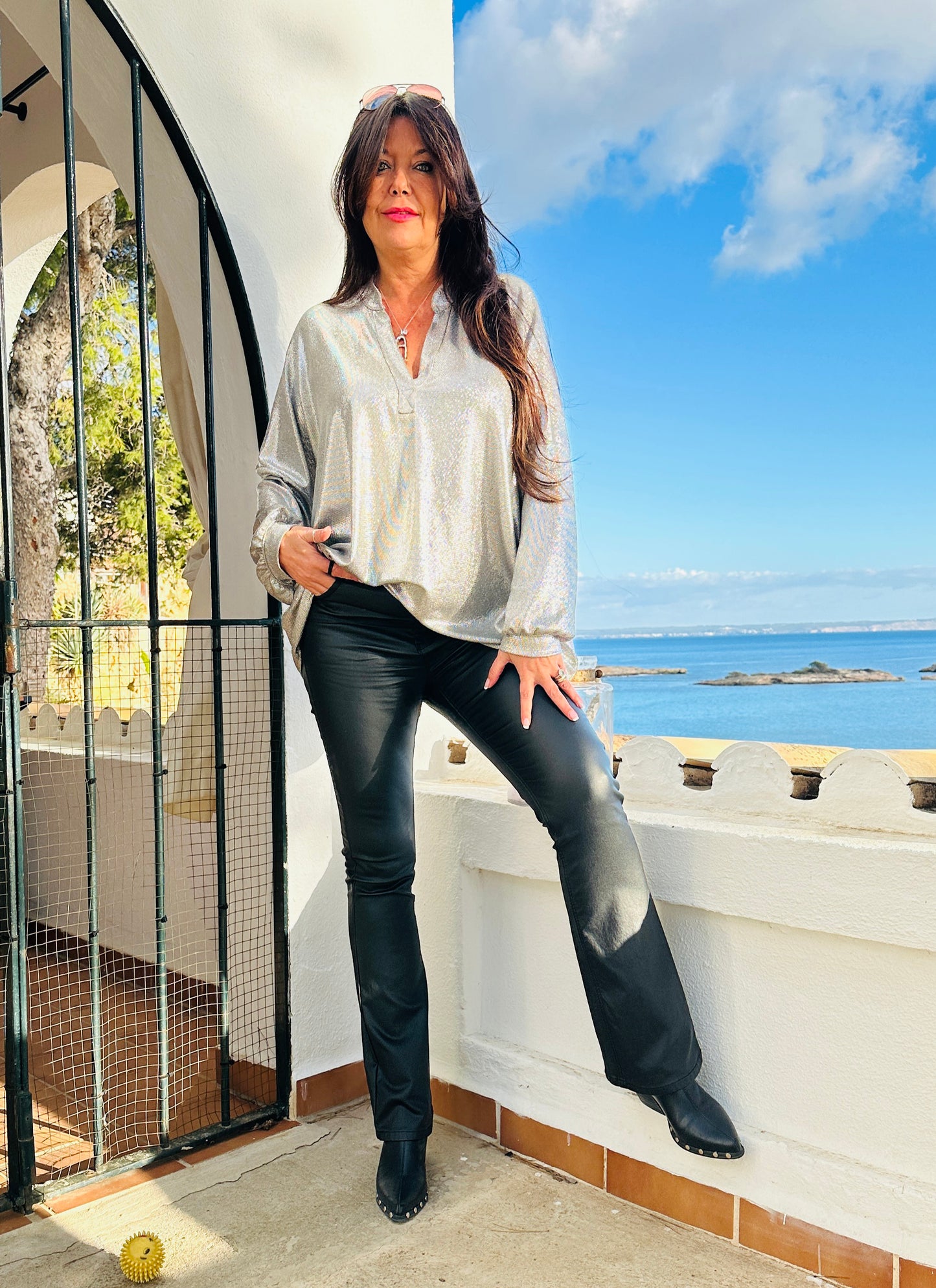 BLUSA EVY PLATA