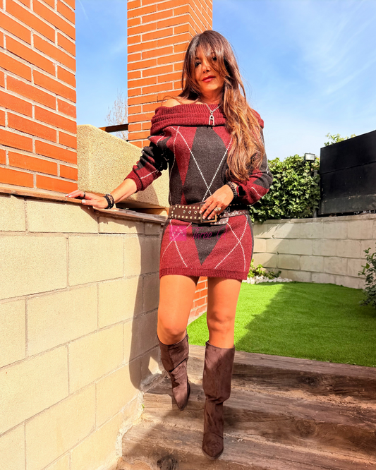 VESTIDO-JERSEY RHOMB (Copia)