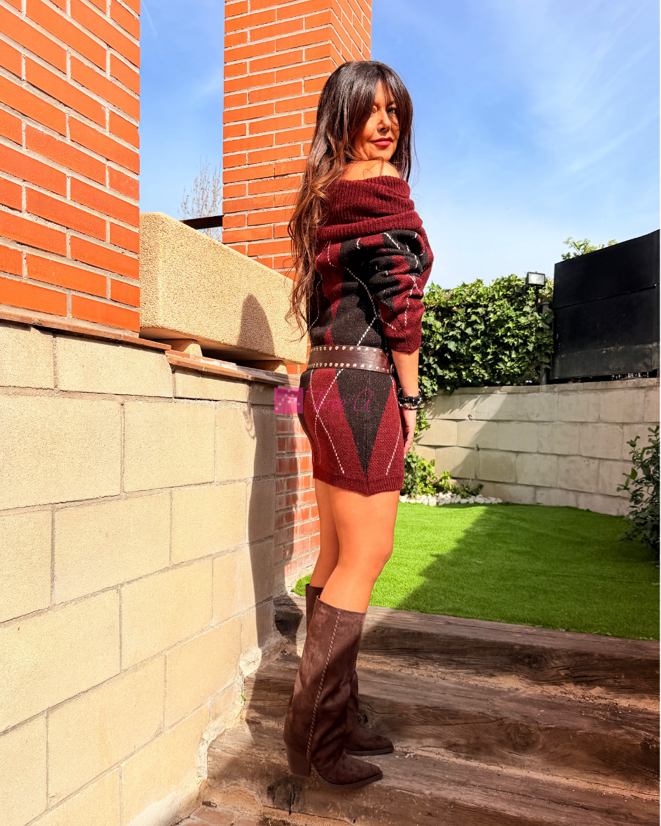 VESTIDO-JERSEY RHOMB (Copia)