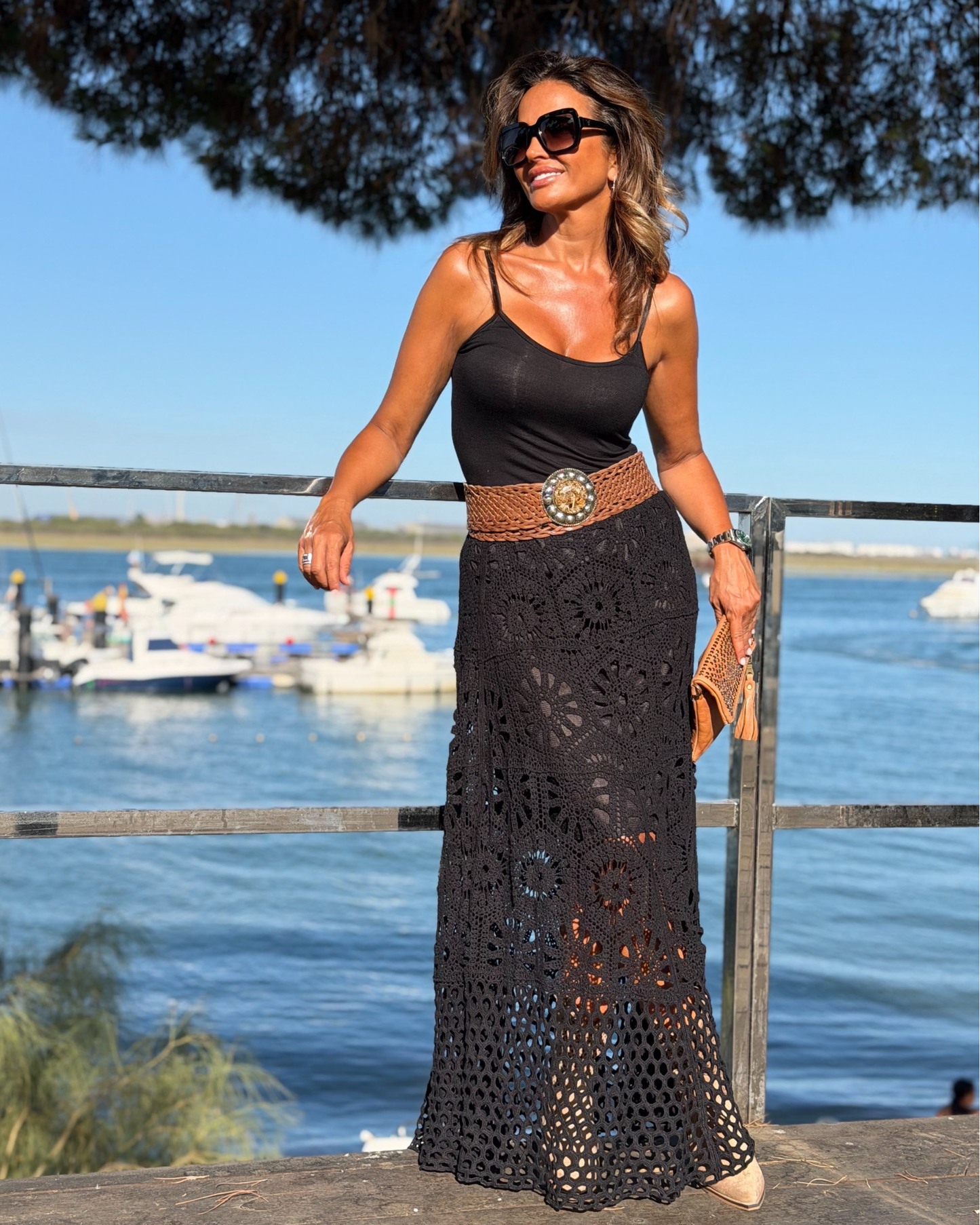 FALDA CROCHET BOHEMIA
