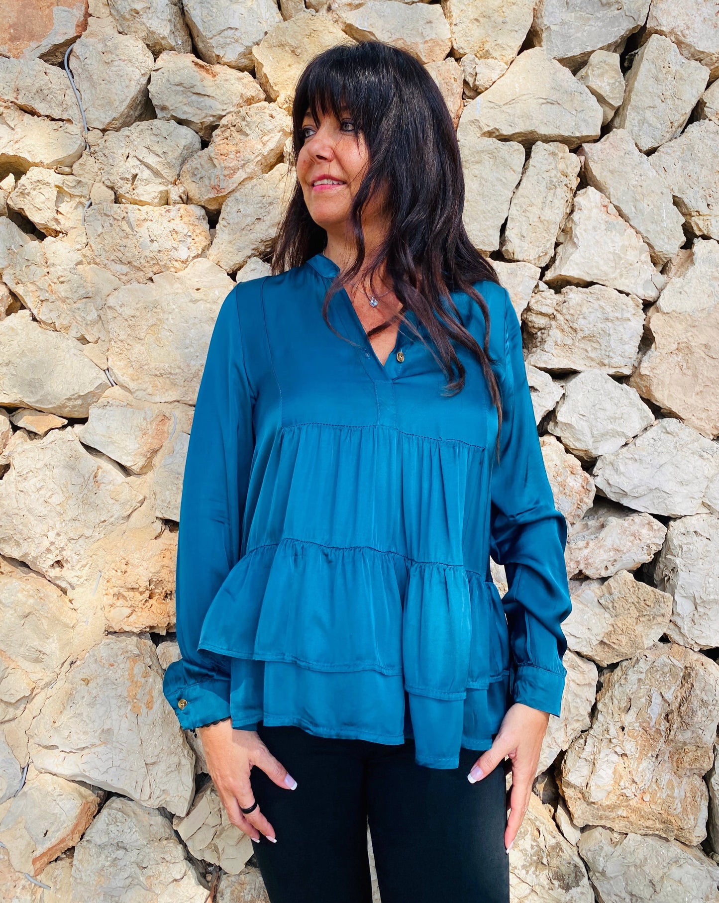 BLUSA TEAL