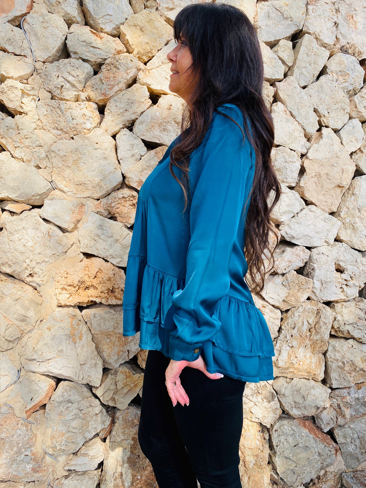 BLUSA TEAL