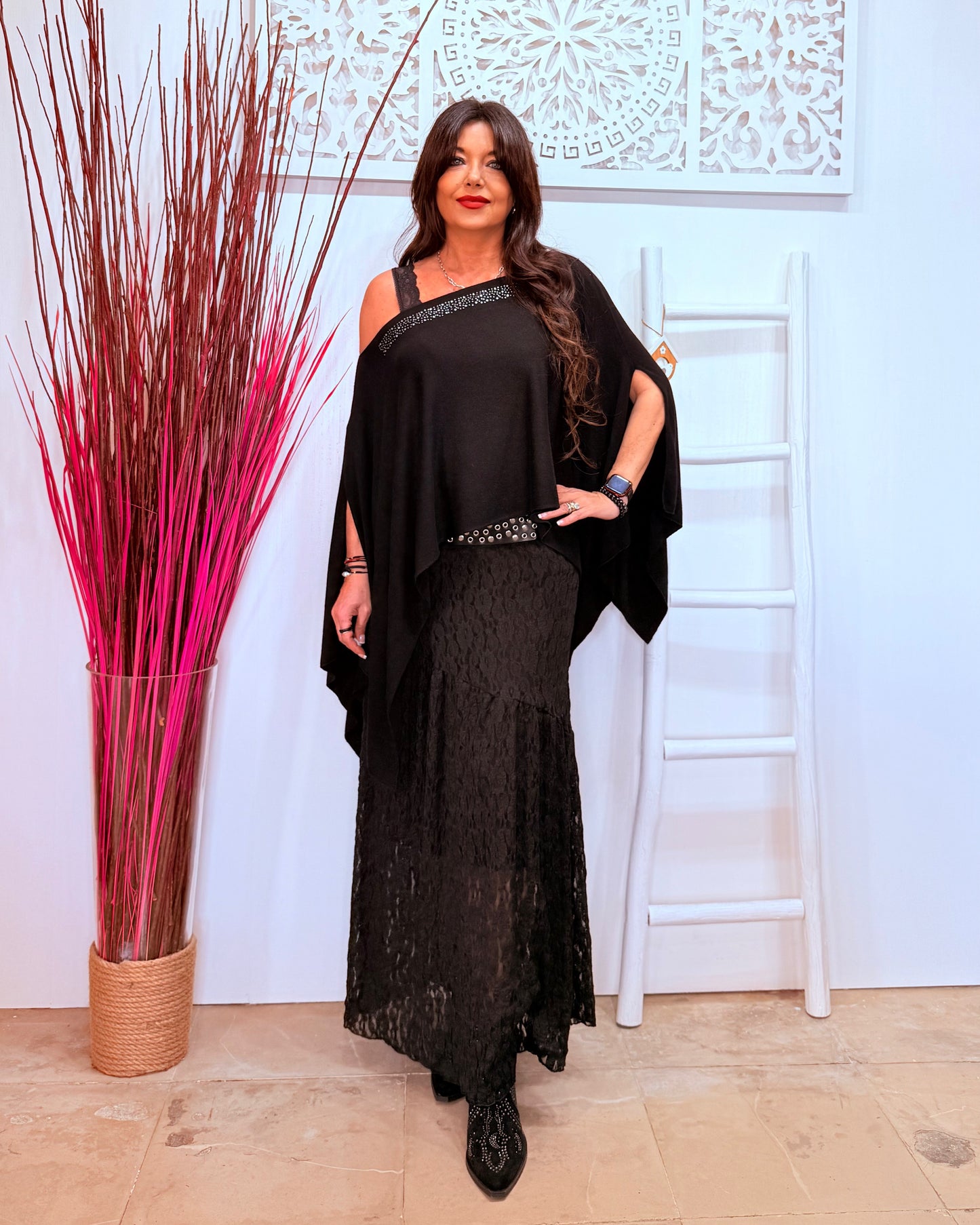 EMIKO PONCHO SWEATER